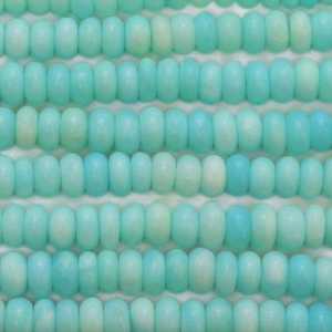 Perles rondes lisses en opale bleu ciel naturel 7mm 8mm 10mm perles de pierres précieuses en vrac pour la fabrication de bijoux bricolage artisanat en gros - Product Image 3