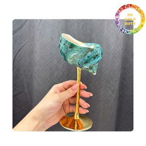 Verre à vin poli Turbo et coquille Saint-Jacques | Pour un joli cadeau et un article de décoration créatif - Product Image 5