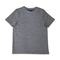 Ropa de verano para niños, camiseta de manga corta con cuello redondo, personalizada, Color sólido, blanco, Primavera, 2023
