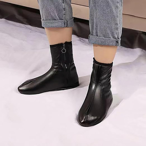 Wholesale Price Leather <b>Socks</b> With Zipper <b>Slipper</b> Leather <b>Socks</b> Pure Genuine Leather High Quality <b>Socks</b> Customized Colors - Product Image 3