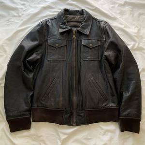 2024 veste en cuir véritable 100% pour hommes sur mesure saison d'hiver remorquage poche avant Style direct du fabricant - Product Image 6