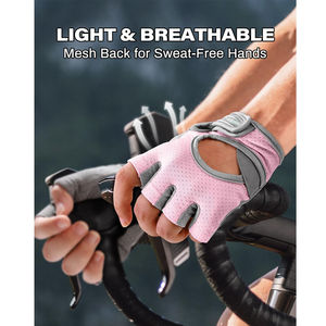 Gants de cyclisme de qualité supérieure, demi-doigts, pour le vélo, l'exercice, l'entraînement sportif en plein air, sans doigts - Product Image 3