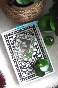 Bandeja para servir con incrustaciones de hueso de madera de tamaño personalizado, utensilios de cocina de alta calidad, servicio de comida duradero de acero inoxidable para el hogar y hoteles - Product Image 4