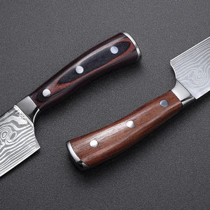 Cuchillo de Chef con Hoja de Acero Damasco Láser, Cuchillo de Cocina de Acero Inoxidable - Product Image 4