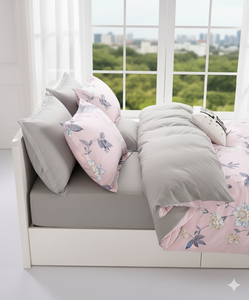 Comfortable Plain Solid Woven 400TC Non-Toxic Polyester SMH Customizable <b>Comforter</b> <b>Set</b> Machine Wash Breathable Super Soft - Product Image 3