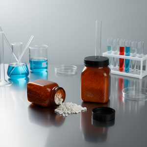 Burkle GmbH High Quality Transparent Brown PVC <b>Square</b> Wide Neck Jar Durable Design for Laboratory Bottles - Product Image 3