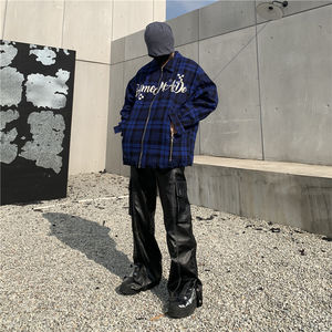 กางเกงหนังผู้ชายออกแบบโลโก้เองได้ ขายส่ง คุณภาพพรีเมียม สินค้าขายดี กางเกงหนังผู้ชายสั่งทำพิเศษ - Product Image 5