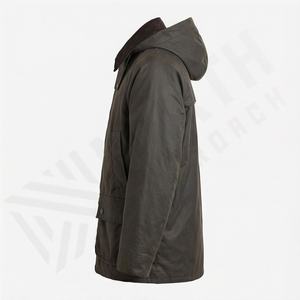 Men's Waterproof Finish Hunting Parka Cotton Waxed <b>Jacket</b> Breathable Canvas Workwear Coat Heavy Duty Outdoor Field Gear Apparel - Product Image 3