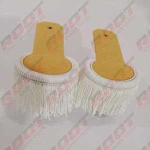 Épaulettes de luxe brodées de premier choix avec franges en dentelle pour uniforme tactique, couleur personnalisable - Product Image 4