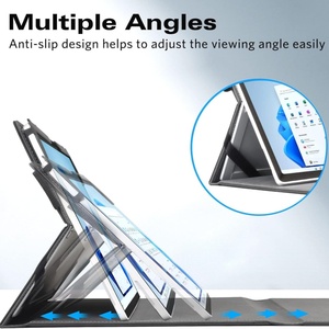 Étui commercial Premium pour Surface Pro 8 convient au clavier et à la béquille avec visualisation à plusieurs angles et support de stylet Laudtec - Product Image 3