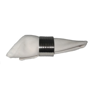 Elegante anillo de servilleta de metal con forma redonda y acabado en oro para decoración de mesas en bodas y fiestas. - Product Image 6