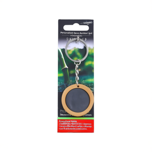 Portachiavi Personalizzato in Bambù con Incisione, Gadget Promozionale Personalizzabile con Moschettone - Product Image 3