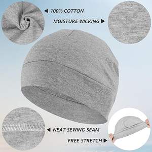 Bonnet d'hiver unisexe en satin de soie sur mesure, 1 ou 2 pièces, chaud, en polaire thermique, motif de crâne, casquette de créateur à porter - Product Image 2