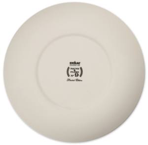 Service de table rond moderne nordique Excelsa, 3 pièces, céramique, motif animalier bleu et blanc, compatible lave-vaisselle - Product Image 6