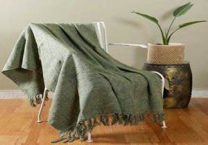 Manta de algodón suave y ecológica con diseño de color sólido para uso en dormitorio y sala de estar al precio más bajo - Product Image 4