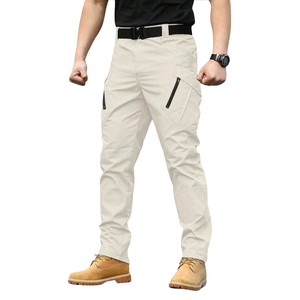 Custom Mens Tactical Cargo Pants Lightweight Work Utility <b>Trousers</b> Multi Pocket Outdoor Hiking Casual Straight Fit Durable Wear - Product Image 1