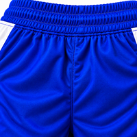 Shorts en molleton bleu royal et blanc pour homme avec logo brodé, cordon de serrage, taille élastique, décontractés, sportifs, pour l'entraînement