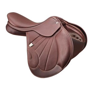 Selle d'équitation anglaise professionnelle, structure en bois, cuir véritable de qualité supérieure, durable, personnalisable - Product Image 4