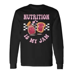 Camiseta de Manga Larga para Nutricionistas y Dietistas, Ropa Promocional para Profesionales de la Alimentación - Product Image 1