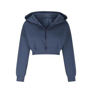 เสื้อฮู้ดซิปผู้หญิงแบบลำลองทรงหลวมแขนยาวพิมพ์ลายเฟรนช์เทอร์รี่ - Product Image 2