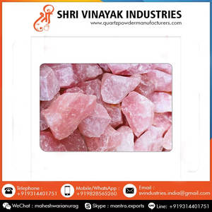 หินแร่หินดิบแบบหยาบแบบหลวมคริสตัลจากหินควอตซ์สีชมพู - Product Image 2