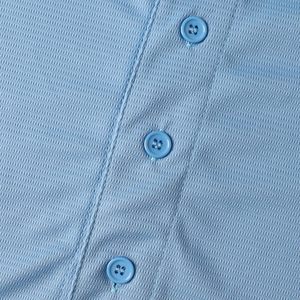 Offre Spéciale polyester maille léger respirant séchage rapide maillot de baseball à manches courtes bouton patte maillot de baseball personnalisé - Product Image 3