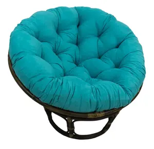 Soft Comfy <b>Velvet</b> Eco-Friendly Customizable Round Seat <b>Chair</b> Cushion Handle 16" Diameter for <b>Dining</b> Office Outdoor Garden Use - Product Image 1