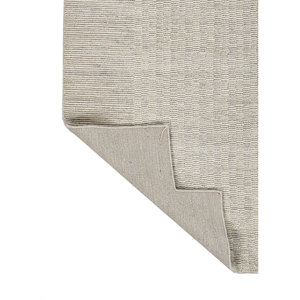 Tapis en jute ivoire Contour Classic 9x12 rectangulaire, moquette moelleuse tissée à la main en laine pour la maison, couleur unie, couloir, épaisseur 10 mm - Hwl-440 - Product Image 4