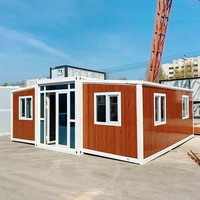 Maisons modulaires de luxe, conteneurs extensibles de 20 pieds, petites maisons pliantes en conteneurs, abri préfabriqué, maison portable facile à assembler, Chine