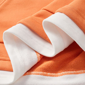 เสื้อฮู้ดแบบสวมหัวสำหรับแฟชั่นฤดูหนาวสีพื้นสไตล์ฮิปฮอปทรงหลวมแบบ350GSM ออกแบบได้ตามต้องการ - Product Image 5