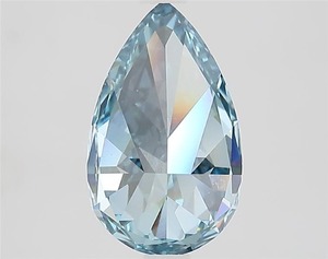Diamant de laboratoire de forme poire 2,17 carats, bleu vif fantaisie, VVS2 - Product Image 3