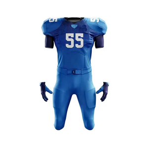 2024 mejor diseño de sublimación personalizado blanco y negro uniforme de fútbol americano conjuntos de ropa deportiva de verano - Product Image 3