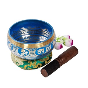 ชามร้องเพลงแบบทิเบต,สำหรับฝึกสมาธิเล่นโยคะทำมือชามจักระการร้องเพลงของชาวพุทธ - Product Image 1