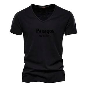 Streetwear lourd blanc Vintage lavé t-shirt hommes Boxy recadrée surdimensionné en détresse t-shirt - Product Image 5