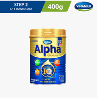 VINAMILK - Dielac alfa altın IQ-takip formülü kolostrum-adım 2 (6-12 ay bebekler için)-400g x 24 teneke karton başına