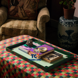 PLATEAU LAQUÉ avec logo personnalisé disponible en vente en gros décoré avec des plateaux décoratifs en laque vietnam de qualité supérieure artisanat - Product Image 1