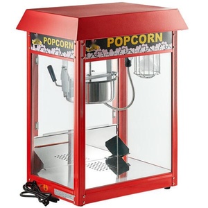 Machine à popcorn commerciale Marupin 8 oz, électrique, de table, avec vitrine chauffante pour restaurant et café - Product Image 3