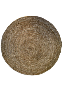 Nouveaux tapis en jute faits à la main 2026, tapis de zone en jute tressé biologique à double rayure, style zen asiatique, tapis rustiques pour sol, fabriqués au Bangladesh - Product Image 4