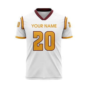 Uniforme de football américain personnalisé de nouvelle conception OEM 2025 maillot de football américain de sublimation de logo personnalisé respirant - Product Image 1