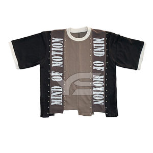 เสื้อยืดผู้ชายประดับพลอยเทียมทรงโอเวอร์ไซส์ดีไซน์ตามสั่งลายโลโก้แวววาวแวววาวแวววาวสินค้ามาใหม่ - Product Image 4