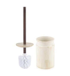 Porte-brosse de toilette en métal au look élégant pour la décoration de la salle de bain à domicile, offrant une zone de toilette propre et organisée - Product Image 1