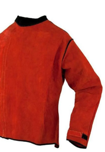 Ropa de soldador Unisex de seguridad profesional, chaquetas de soldadura de cuero de vaca de alta resistencia, chaquetas de cuero de soldadura personalizadas para jóvenes - Product Image 2