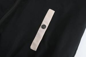 Veste universitaire d'hiver pour homme, col montant, logo frontal, coupe ample, style streetwear pour les pères d'âge moyen - Product Image 2