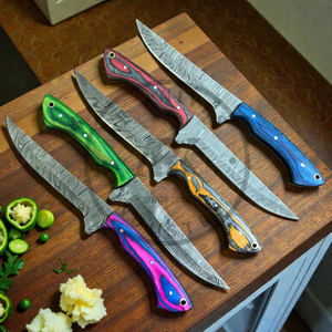 Cuchillo de filetear de acero de Damasco forjado a mano, ecológico, para cortar pescado, proveedor mayorista EE. UU. UE, hoja afilada, gran oferta, Dropship - Product Image 5