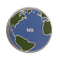 Épingle de revers promotionnelle, produit personnalisé du jour de la terre il n'y a pas de planète B cadeau du jour de la terre épingle en émail de la planète
