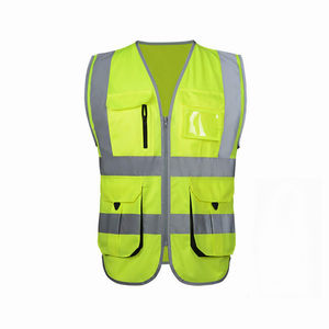 Chaleco de Seguridad de Alta Visibilidad para Construcción, Prenda Holgada de Poliéster con Chaqueta Reflectante Impermeable, Soporte para Logotipo Personalizado - Product Image 1