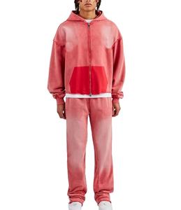 Chándal de Forro Polar Transpirable para Hombre, Informal, de Invierno, con Logotipo Personalizado, 420 Gsm, Impresión Digital, Algodón, Estilo Urbano, Vintage 2026 - Product Image 4