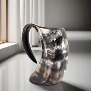 Exportador indio Gran cuerno de búfalo Taza para beber Taza inspirada en vikingo para Ale o hidromiel y uso de cerveza disponible a un precio asequible - Product Image 2