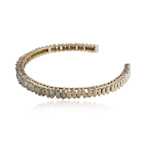 เหลี่ยมเพชร14Kt ทองข้อมือสร้อยข้อมือกำไลข้อมือที่ทำด้วยมือผู้หญิงพรรคสวมใส่เครื่องประดับขายส่ง - Product Image 3