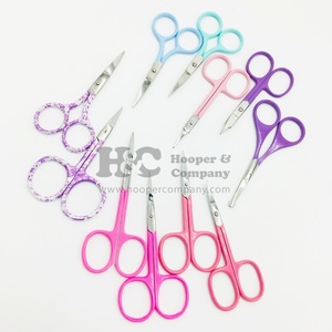 Wholesale Professional High Quality Stainless Steel Eyebrow Nail Scissors Straight Packing with Custom Logo Beauty <b>Tool</b> Scissors - Product Image 4